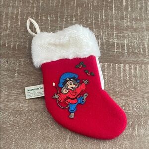 Vintage 1986 Fivel An American Tail Christmas Stocking McDonald’s Happy Meal Toy